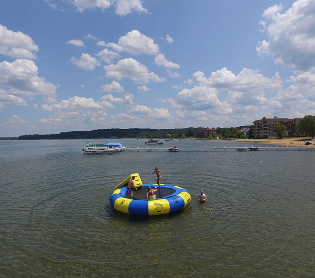 water trampoline rental mission bay