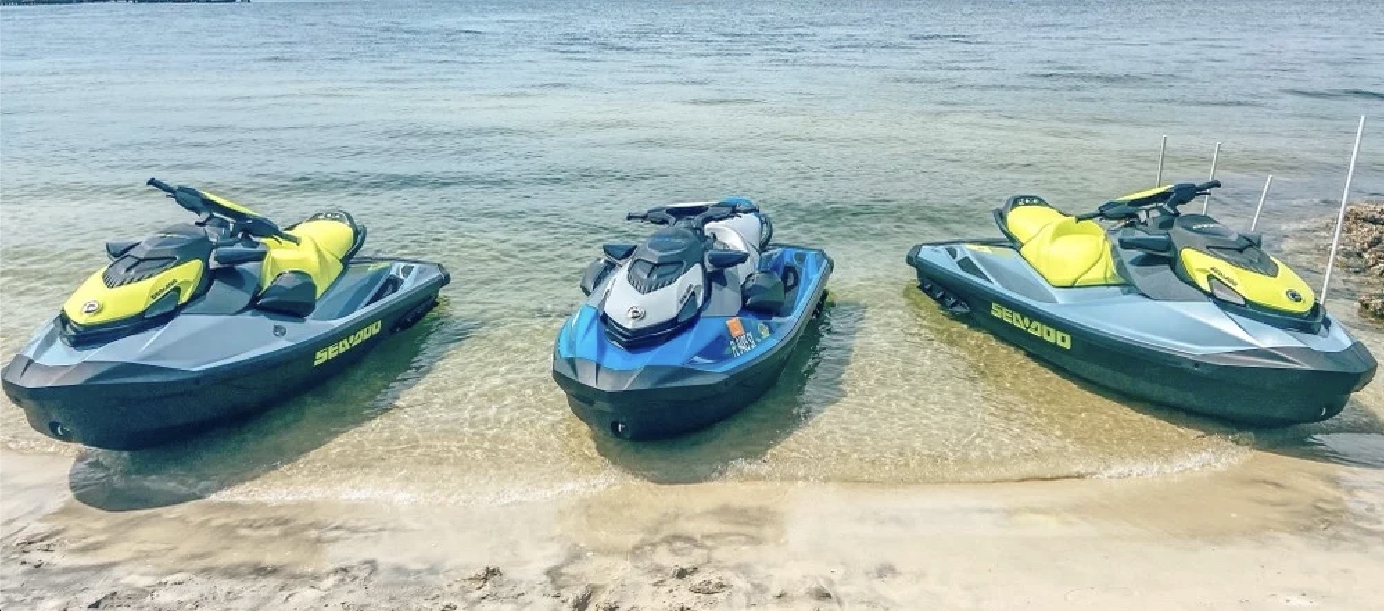 Jetskis on Beach